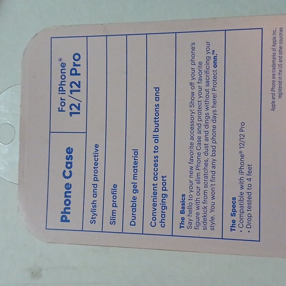 iPhone 12 12 pro butterfly pattern phone case brand new with tag - Picture 6 of 6